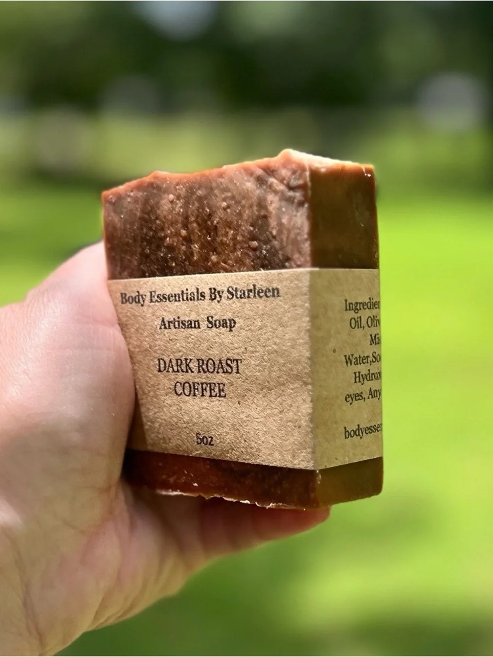 Hand Crafted - Artisan Soap ~ Dark Roast Coffee Soap - Non exfoliating
